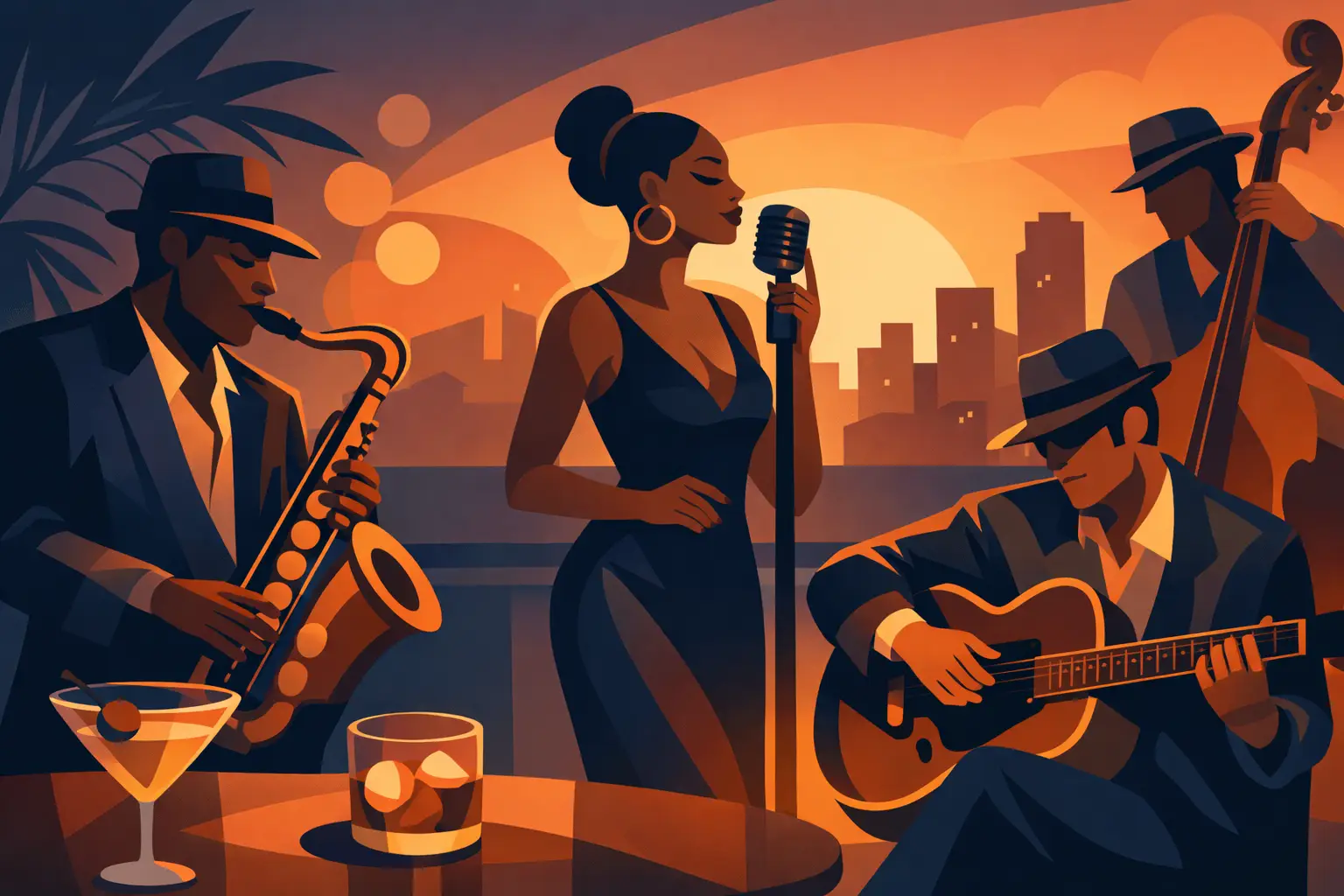 Musique groove jazz blues - chaleur et style
