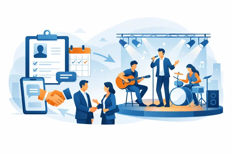 Booking d’artiste de musique live réussi