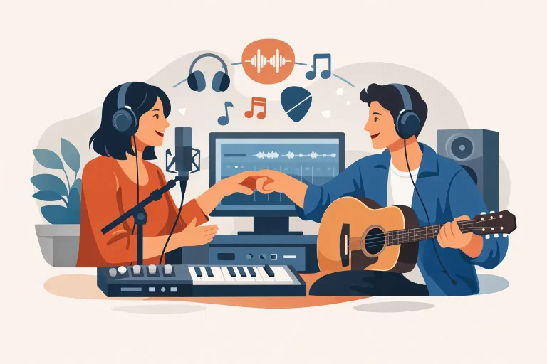 Collaboration musicale entre artistes