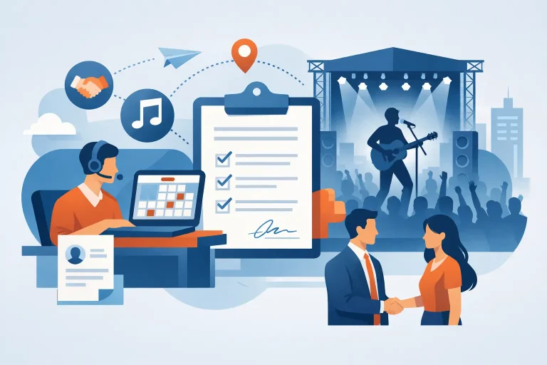 Guide du booking d’artiste live pour les scènes