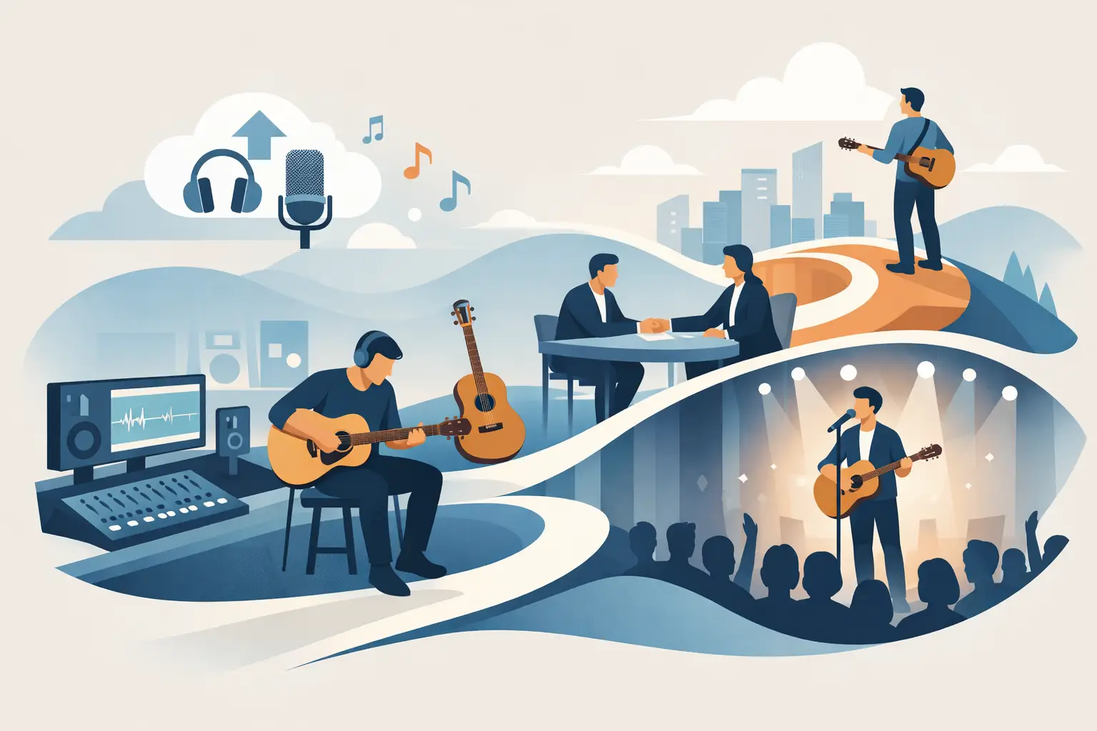 Le parcours d’un auteur-compositeur-interprète